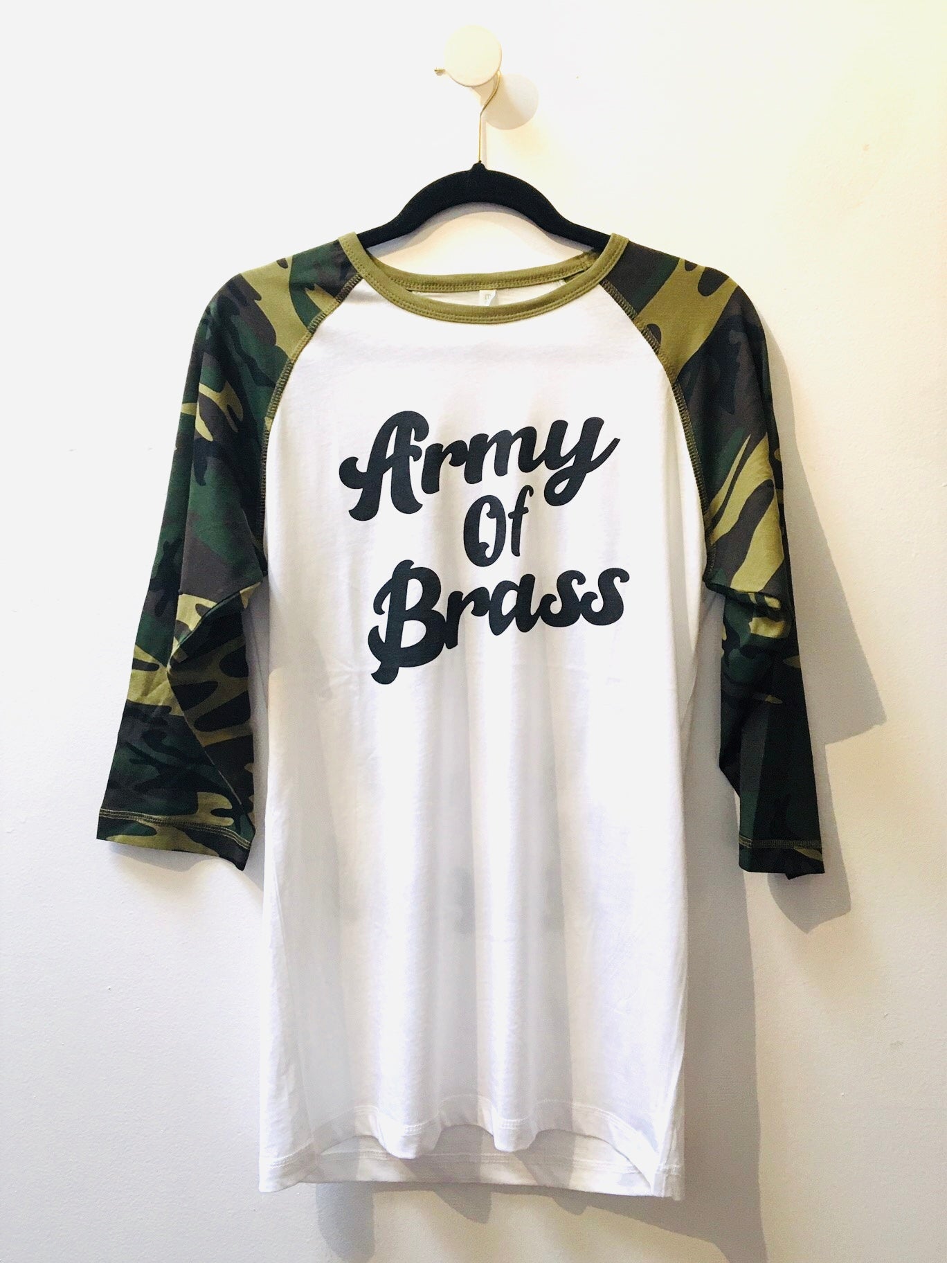 Army of Brass Camo Baseball Shirt