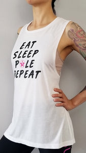 Eat Sleep Pole Flowy Muscle Tank